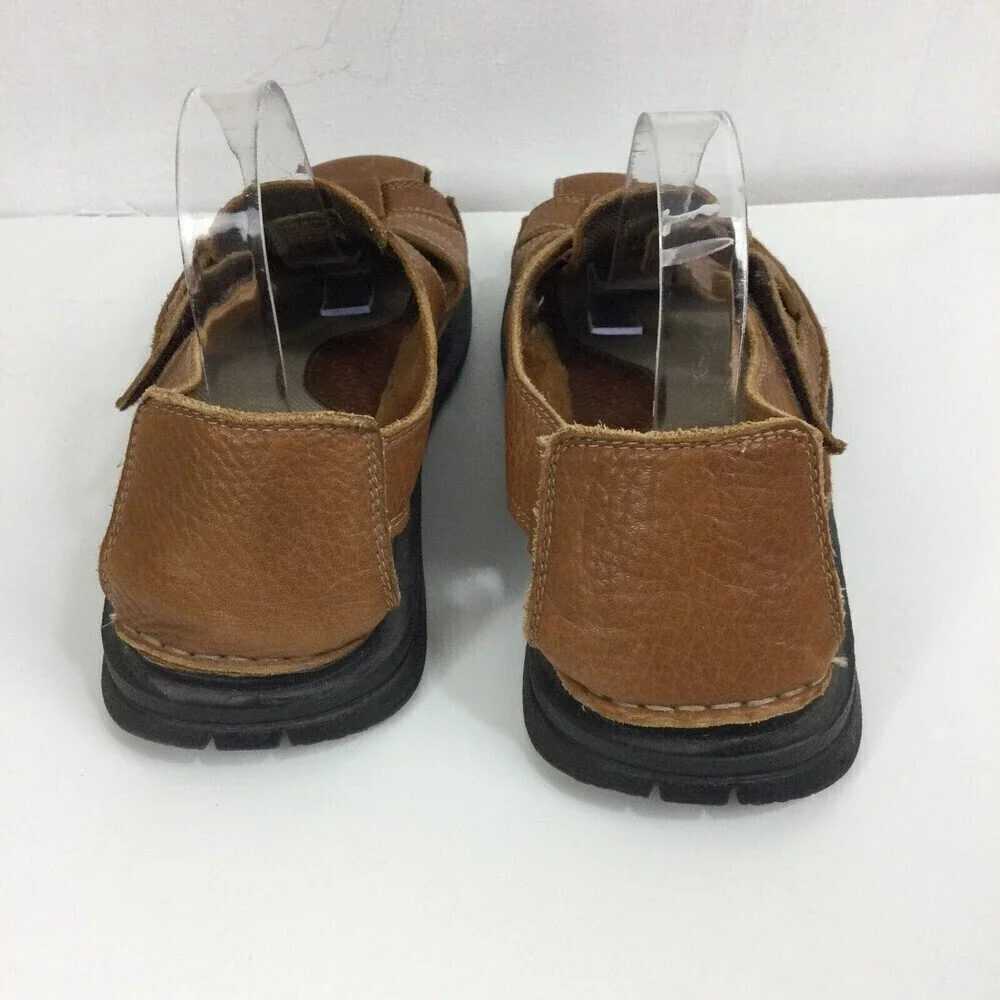 Brown Shoe Co. Mens Mc Farland Leather Strap Sandals Brown Size 11M 24933-7